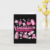 Retro Emergency Department Nk Valentine Er Nurse W Kaart (Gele Bloem)