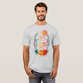 Retro Empire State Trail Fietspad T-shirt (Voorkant volledig)