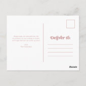 Retro en Boho | Dusty Roos Moving Aankondiging Briefkaart (Achterkant)
