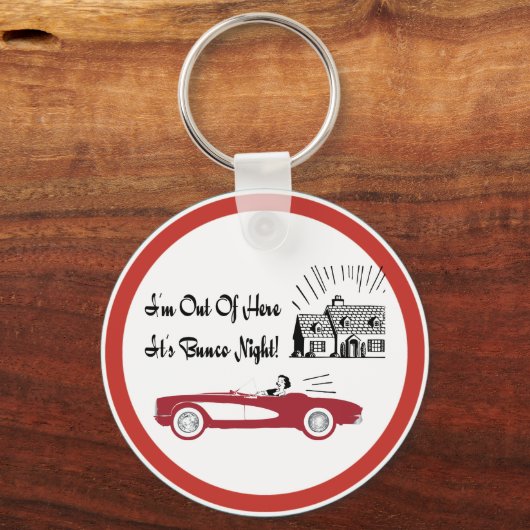 Retro en Bunco Red-converteerbaar Sleutelhanger (Voorkant)