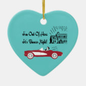 Retro en  Bunco Red Convertible Keramisch Ornament (Voorkant)