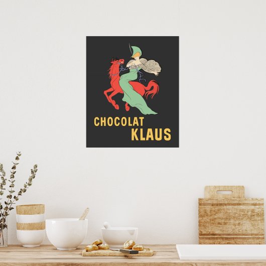 Retro en Chocolat Klaus Poster (Keuken)