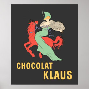 Retro en Chocolat Klaus Poster