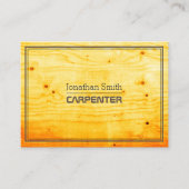  retro en elegante houtwerker of timmerman visitekaartje (Voorkant)