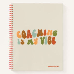 Retro en Groovy Coaching is mijn vibe, coach Notitieboek