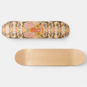 Retro en  hippieafdrukken persoonlijk skateboard (Horizontaal)