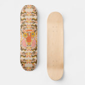 Retro en  hippieafdrukken persoonlijk skateboard (Voorkant)