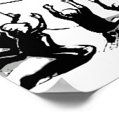 Retro en  klassieke koffie, aanbiddingskoffie poster (Hoek)