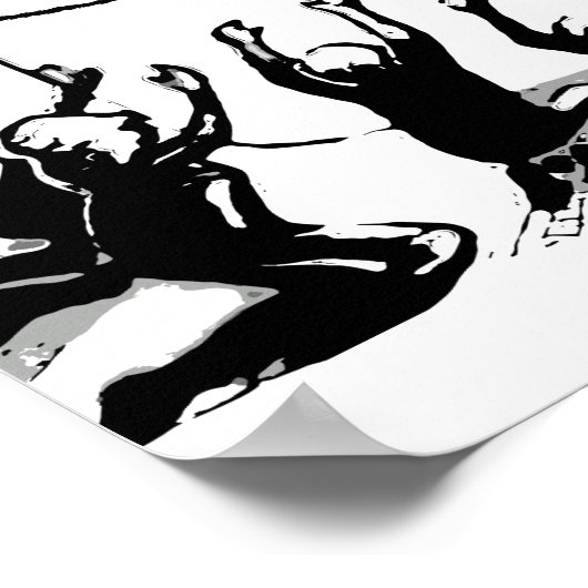 Retro en  klassieke koffie, aanbiddingskoffie poster (Hoek)