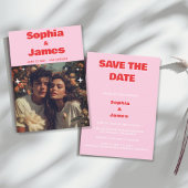 Retro en Krachtige Typografie Save the Date