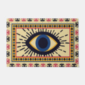 Retro en mat, Mystery Eyes Doormat Deurmat (Voorkant)