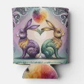 Retro,  en moderne koelbox blikjeskoeler (Achterkant)