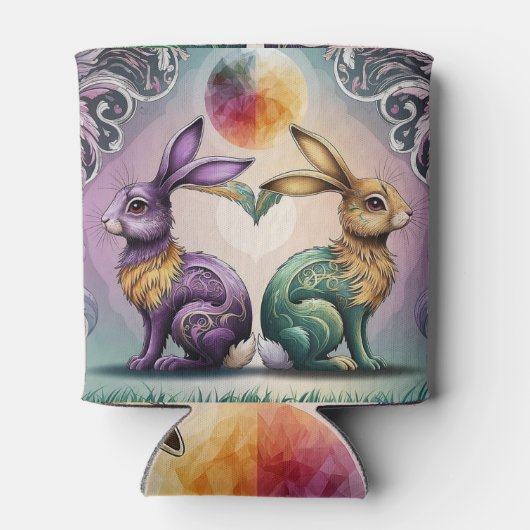 Retro,  en moderne koelbox blikjeskoeler (Achterkant)