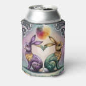 Retro,  en moderne koelbox blikjeskoeler (Blikje Achterkant)