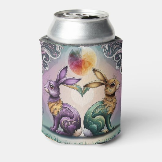 Retro,  en moderne koelbox blikjeskoeler (Blikje Achterkant)