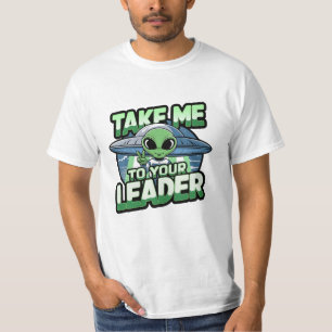 Retro en Schattigee buitenaardse graphics voor lie T-shirt