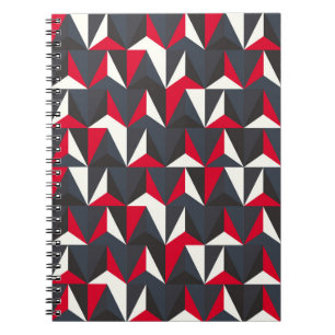 Retro- en stijl met geometrische vorm, niet goed notitieboek