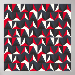 Retro- en  stijl met geometrische vorm, niet goed poster