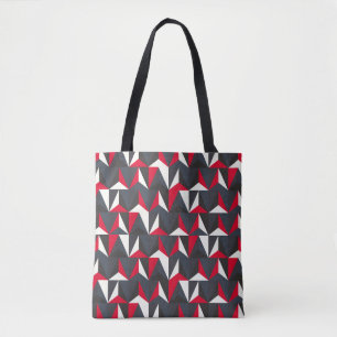 Retro- en stijl met geometrische vorm, niet goed tote bag