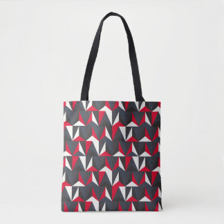 Retro- en  stijl met geometrische vorm, niet goed tote bag