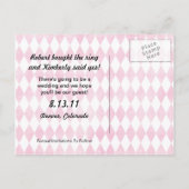 Retro Engaged II Save the Date Briefkaart (Achterkant)