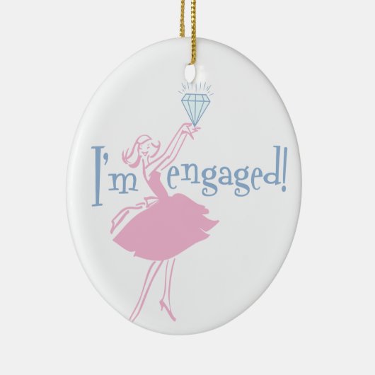 Retro Engaged Ornament (Rechts)