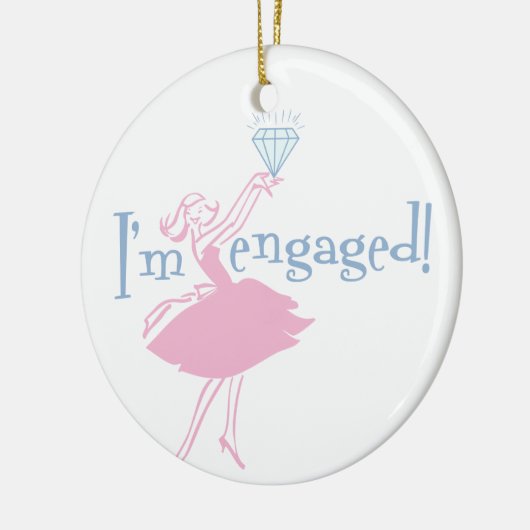 Retro Engaged Ornament (Links)