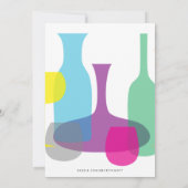 Retro Engagement Party | Uitnodiging voor cocktail (Achterkant)