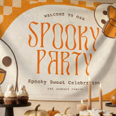 Retro enge cute geest Halloween-feest Spandoek