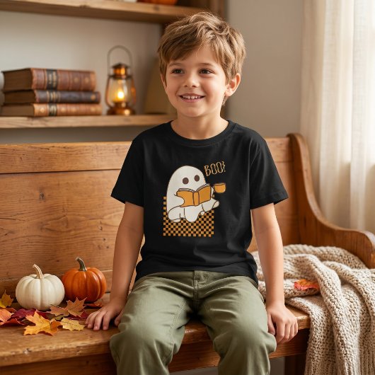 Retro enge cute geest Halloween T-shirt