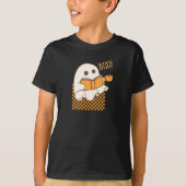 Retro enge cute geest Halloween T-shirt (Voorkant)