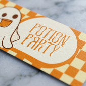 Retro enge cute geest Halloween Waterfles Etiket