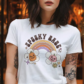 Retro enge meid Halloween Tri-Blend Shirt