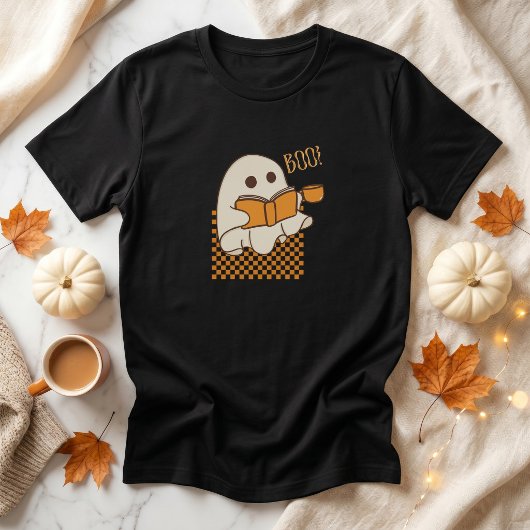 Retro enge schattige spook Halloween T-shirt