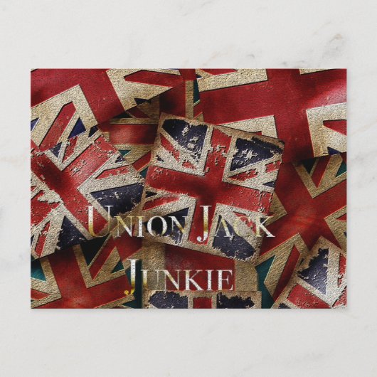 Retro Engelse vlag Unijack Briefkaart (Voorkant)
