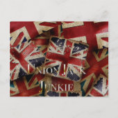 Retro Engelse vlag Union Jack Briefkaart (Voorkant)