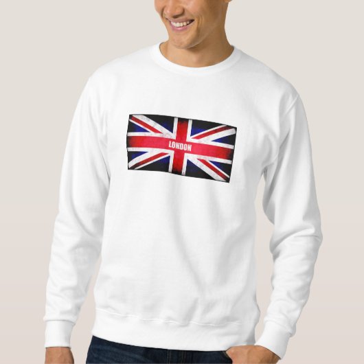 Retro England Flag/Union Jack Trui (Voorkant)
