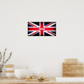 Retro England vlag / Union Jack Poster (Keuken)