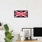 Retro England vlag / Union Jack Poster (Thuiskantoor)
