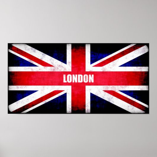 Retro England vlag / Union Jack Poster (Voorkant)