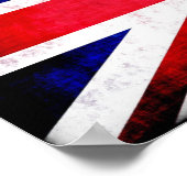 Retro England vlag / Union Jack Poster (Hoek)