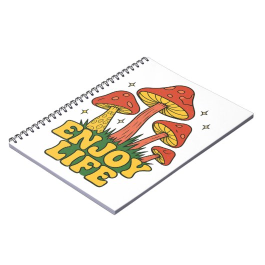 Retro Enjoy Life Journal Notitieboek (Linkerzijde)