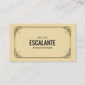 Retro Ephemera-Lijst Visitekaartje (Voorkant)