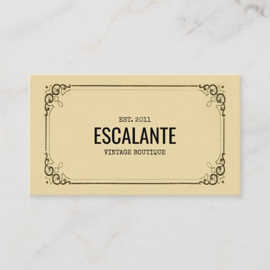  Retro Ephemera-Lijst Visitekaartje (Voorkant)