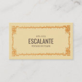 Retro Ephemera-Lijst Visitekaartje (Voorkant)