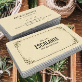  Retro Ephemera-Lijst Visitekaartje