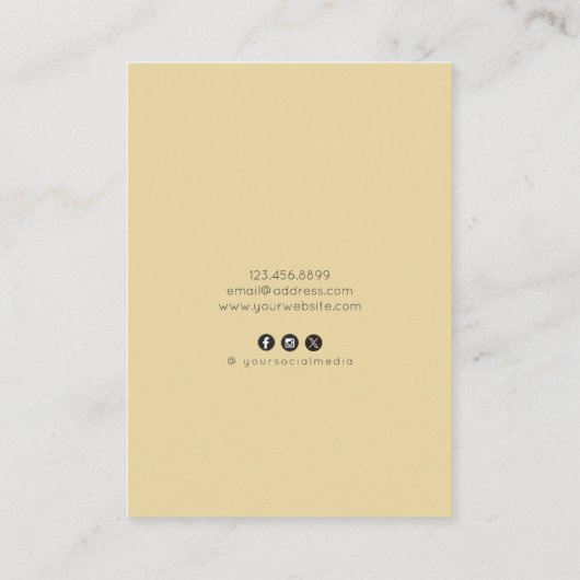  Retro Ephemera Oorbel Display Kaart Visitekaartje (Achterkant)