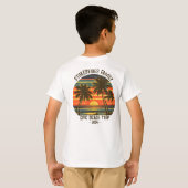 Retro Epic Familie Strandreis Gepersonaliseerde va T-shirt (Achterkant volledig)