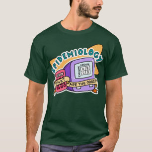 Retro-epidemiologie sticker volksgezondheid t-shirt