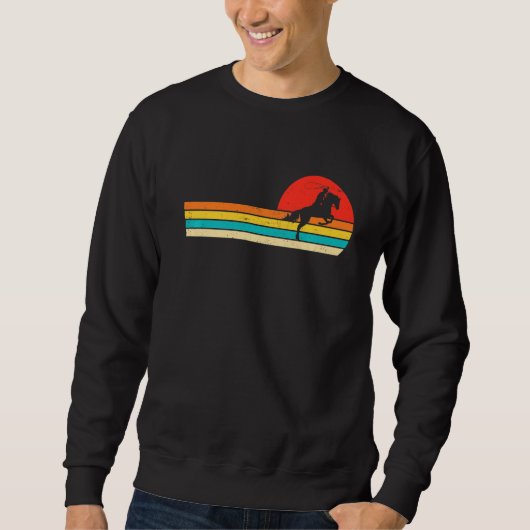 Retro Equestrian Lover Distress Coach Sp Trui (Voorkant)